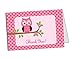 50 (Thick Card Stock) Pink Owl Foldover Thank You Cards - Baby Shower - Birthday Party - Any Occasion - A6 Size