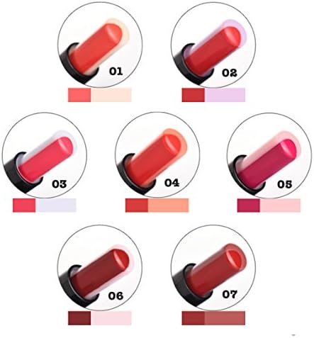Women Two-tone Lip Tint Lip Bar Long Lasting Lipstick Moisturising Matte Lip Balm (Color 03)