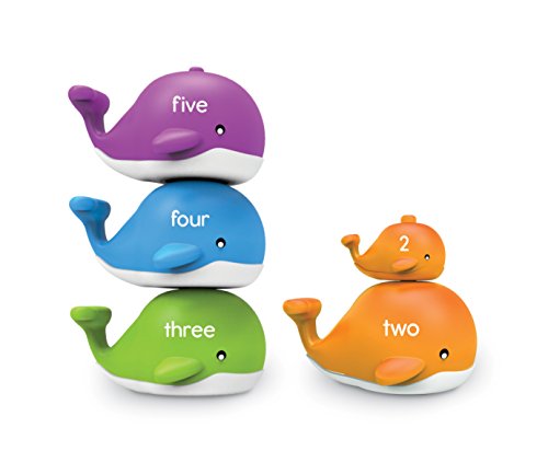 Learning Resources Snap-n-Learn Stacking Whales, Educational Toys