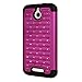 HTC Desire 510 Case, Style4U HTC Desire 510 Studded Rhinestone Crystal Bling Hybrid Armor Case Cover with 1 HD Screen Protector and 1 Stylus [Purple / Black]