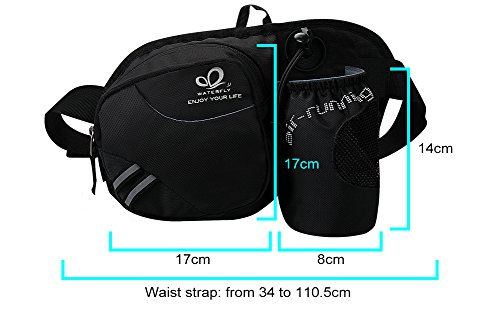 Waterfly Heuptas met Bidonhouder voor Dames en Heren Ademende Heuptasje met Reflecterende Strepen voor Hardlopen… - Image 7