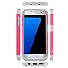 Galaxy S7 Edge Case, Tauri [Drop Protection] Dual Layer [Shockproof] Hybrid Defender Armor Protective Case Cover For Samsung Galaxy S7 Edge - Hot Pink