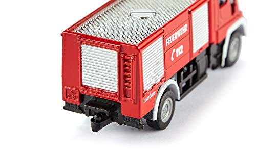 SIKU 1068, Feuerwehr Unimog, 1:87, Metall/Kunststoff, Rot, Bereifung aus Gummi, Spielzeugfahrzeug für Kinder – Bild 5