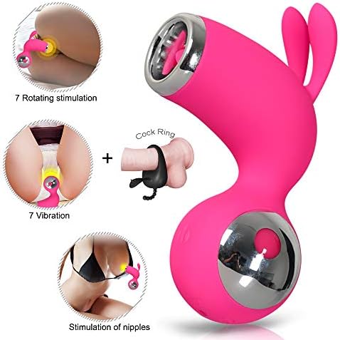 Well-Made Clǐt-or-al Sucking Vǐb-Rat-or,Tshirt G Spot Vǐbr-ATO-rs & Nípple Stim-ula-tor with 7 Rotating and 7 Speeds Suction Tshirt