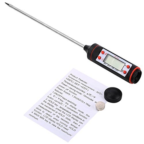 Meat Thermometer, Gkitdial Digital Stainless Instant Read Cooking Thermometer Digital Meat Thermometer With LCD Screen 5.9