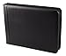 2Fold PU Leather Binder Portfolio - 7 Ring Binder for Business Checks with Built-in Organizer and Business Card Case - Holds Up to 600 3-Up Checks (Black)