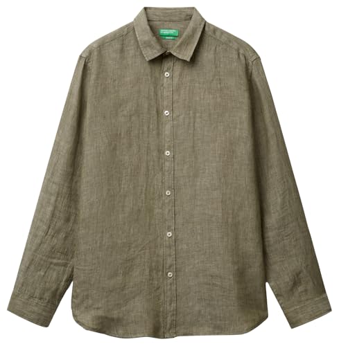 United Colors of Benetton Camicia 5bku5qjg8 Chemise, Vert, Medium Homme