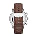 Fossil Men's FS4865 Townsman Stainless Steel Watch with Brown Leather Band