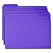 Smead Standard File Folders, 100 Count, Purple, 1/3-Cut Tabs, Letter Size (13043)