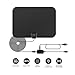 TEC.BEAN Indoor Amplified HDTV Antenna 50 Mile Range with Detachable Amplifier Signal Booster, USB Cable and 16.5FT High Performance Cable(Black)