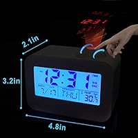Amazon Com Kecess Digital Alarm Clock Projection Clock Ceiling