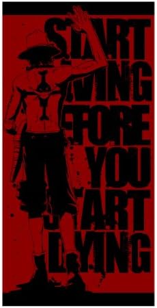 Amazon ワンピース 去り行くエース ビッグタオル アニメ 萌えグッズ 通販