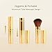 Lomezi Blush Brushes Retractable Kabuki Brushes Portable Travel Blush Makeup Brushes With Cover for Makeup Blush Powder Foundation Cream