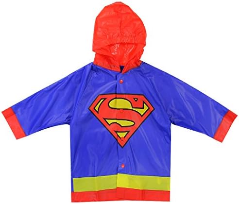 DC Comics Superman Batman Boys 2-7 Rain Slicker (7, Superman)