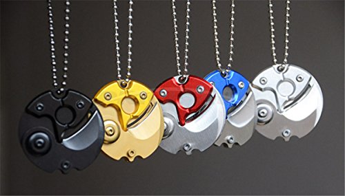 Creative Coin-shape Knife EDC Folding Pocket Knife Keychain Stainless Steel Blade EDC Multitool Collection - Gift Ideas For Employees and Boy Scouts (5 Pcs)