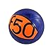 adidas Performance F50 X-ite II Soccer Ball, Power Blue/Warning Orange/Black, 4