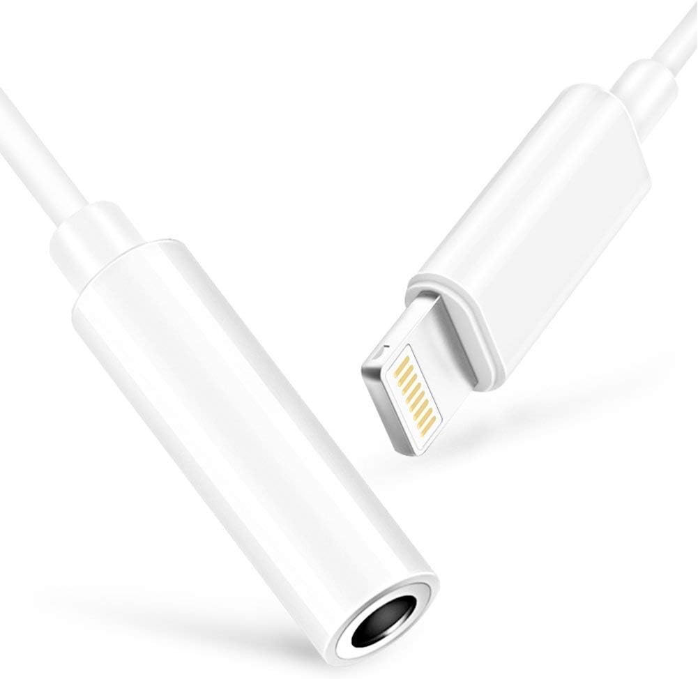 Apple MFi Certified Lightning to 3.5mm Headphones/Earbuds Jack Adapter