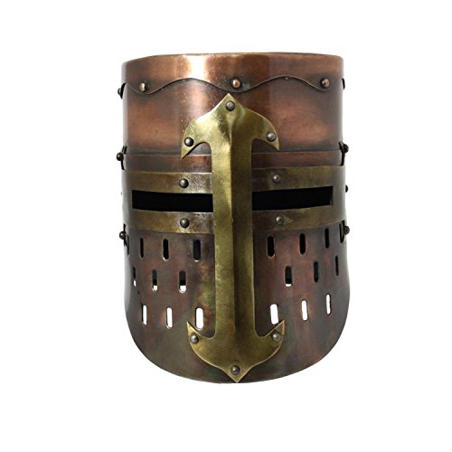 Designs Antique Replica Medieval Armor Pot Helmet, Copper