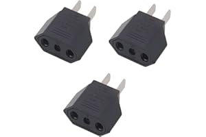 ALINNA EU Europe to US USA America Travel Plug Adapter AC Outlet Power Converter(3 Pack)