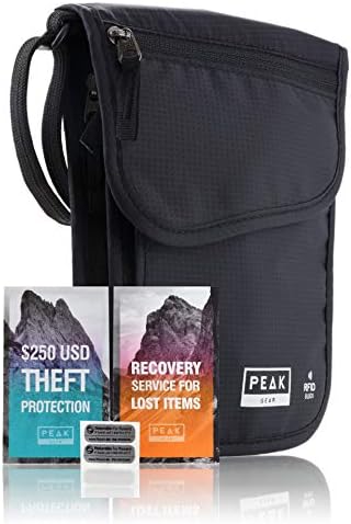 Peak Gear RFID Neck Wallet - Includes Theft Insurance and Global Lost & Found Service 1 Peak Gear RFID Neck Wallet - Includes Theft Insurance and Global Lost & Found Service