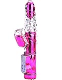 Cnlinkco G-spot Stimulation Masturbate Thrusting Dildo Massager Vibrator Sex Toy(pink)