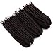 3 Packs Marley Braid Hair Extensions, Afro Kinky Curly Bulk Twist Crochet Braids Hair Extensions for Women (18