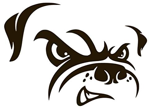 Cleveland Browns Vinyl Sticker Decals for Car Bumper Window MacBook pro Laptop iPad iPhone (4" x 3.6", Black)