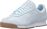 PUMA Roma Emboss Forest Round Toe Suede Sneakers