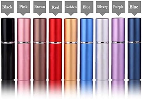 The Oily Essentials 5ml Electroplated Purse Size Fine Mist Spray (Set of 11 Mixed Color Bottles)