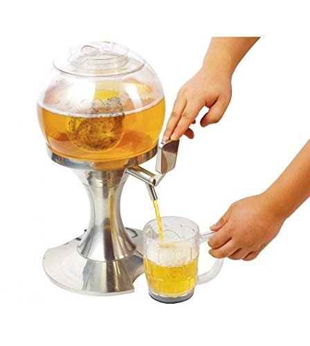 Dobo-Bier-Zapfanlage-Fresh-der-Stecker-35-Liter-Spender-Spender-Verteiler-gekhlt-Haus-Form-Ball-mit-Ablagekorb-Eisbeutel-fr-Getrnke-und-Getrnke-frisch-Chill-Beer-Baloon-Balloon-Ball