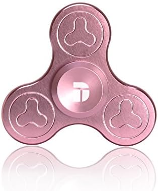 Boomerang Shape Figit Spinner Toy DolTec Aluminium alloy High Speed Table & Hand Spinner EDC Focus Toy Relieve Stress, Anxiety, ADHD, and Boredom (FS310Rosegold)