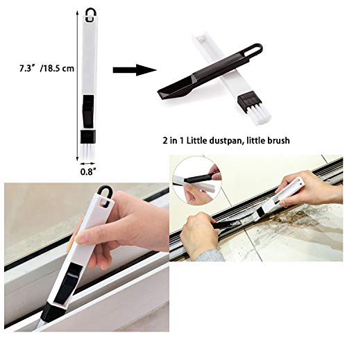 GIYOMI Window or Sliding Door Track Cleaning Brush,Handheld Groove Gap