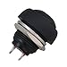 BQLZR Automotive Replacement Pushbutton Switches Momentary Horn Push Button Switch for Car RV Truck Boat Marine,Momentary On/Off Reset Push Button Switch Black for Car Boat Pack of 6