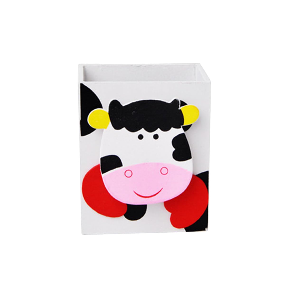 Ciieeo Cartoon Animal Pen Holder Cute Desk Organizer for Home Office School Cow Sturdy and Lightweight Stationery Storage for Pencils Cosmetics and More