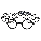 Dazzling Toys Wizard Glasses - Great accessory for a wizard (Harry Potter) birthday party, 12 Pack