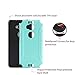 Huawei Sensa 4G LTE [Straight Talk] H710VL H715BL / Honor 5X Armor Case Heavy Duty Brushed Metal Metallic Finish Slim Fit Shock Impact Dual Layer Protection Hybrid TPU Hard Case (Teal)