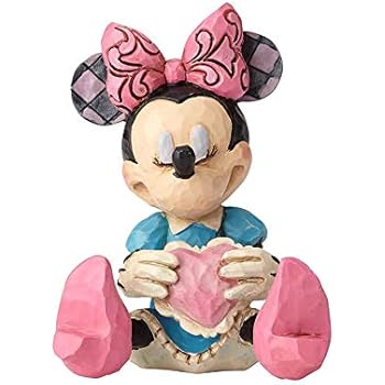 Enesco Jim Shore Disney Traditions Mini Minnie Mouse Holding a Heart Figurine 4054285