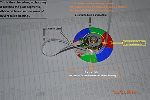 100% original color wheel for Mitsubishi WD-92840 dlp tv,NO HOUSING,WD92840 color wheel,NOT COMPATIBLE WITH ANY OTHER SIMILAR MODEL.