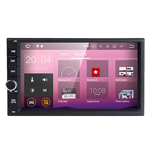 Universal 2Din Car In Dash Radio HIZPO Android 7.1 OS 2GB RAM Multi-Media Player WIFI 4G BLUETOOTH TPMS DAB+ OBD2 TV