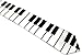 Piano Key Keyboard Music Tie Unisex 2