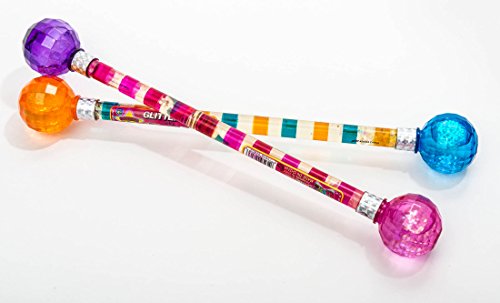 2GoodShop Cheerleader Baton Dance Twirling Glitter Baton for Girls Great for Marching Bands Sport Games and Parades Comes in 4 Styles Pack of 6 | Item #2803