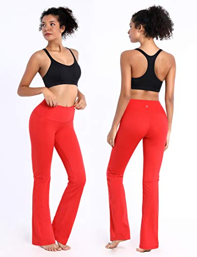 BUBBLELIME 29"/31"/33"/35"/37" Inseam Bootcut Yoga Pants High Waist Moisture Wicking Long Bootleg