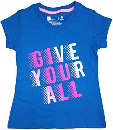Girls Blue Give Your All T-Shirt Tee Shirt XXS 4/5