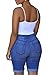 Dokotoo Womens Casual Denim Destroyed Bermuda Shorts Jeans XX-Large Denim