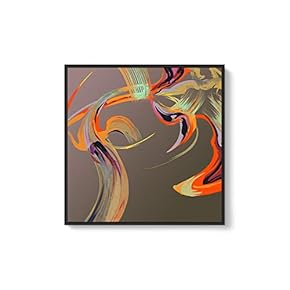 Framed Canvas Wall Art for Living Room, Bedroom Abstract Canvas Prints for Modern Home Decoration Ready to Hang - 16"x16" inches