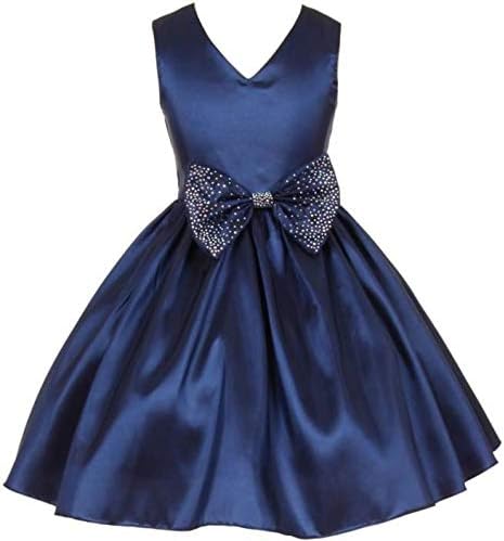 Pink Wings Girl's Satin Frock