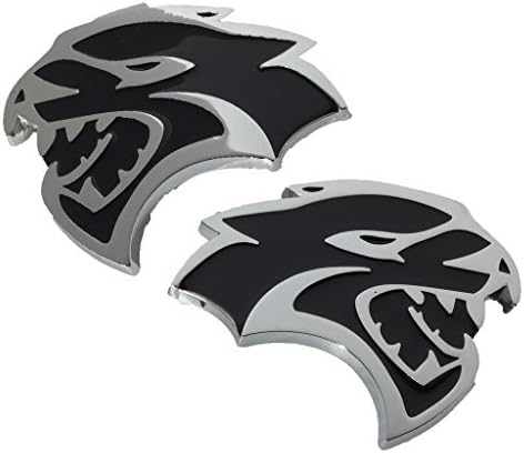 Hellcat Emblem (Larger Version) Replaces OEM for Dodge Mopar 68269896AA / 68269897AA SRT SRT8 BOTH Left &amp; Right Fender