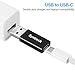 USB-C to USB Adapter (2-Pack),USB Type C Female to USB 3.0 Male Adapter,Syntech Female USB-C 3.1 to USB-A Male Adapter,Compatible with USB-C Charge Cable,Laptops and Wall Chargers with USB A Interface