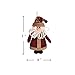 Alpyks KIAYACI Plush Hanging Christmas Ornament Sets Adorable Santa Snowman Reindeer 6PK Home Party Holiday Decoration