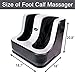 77tech Electric Shiatsu Foot and Calf Leg Massager Machine with Heat,Kneading, Rolling and Relaxation Vibration Functions for Pain Relief,80 W, 4 Motors,Gray/Black